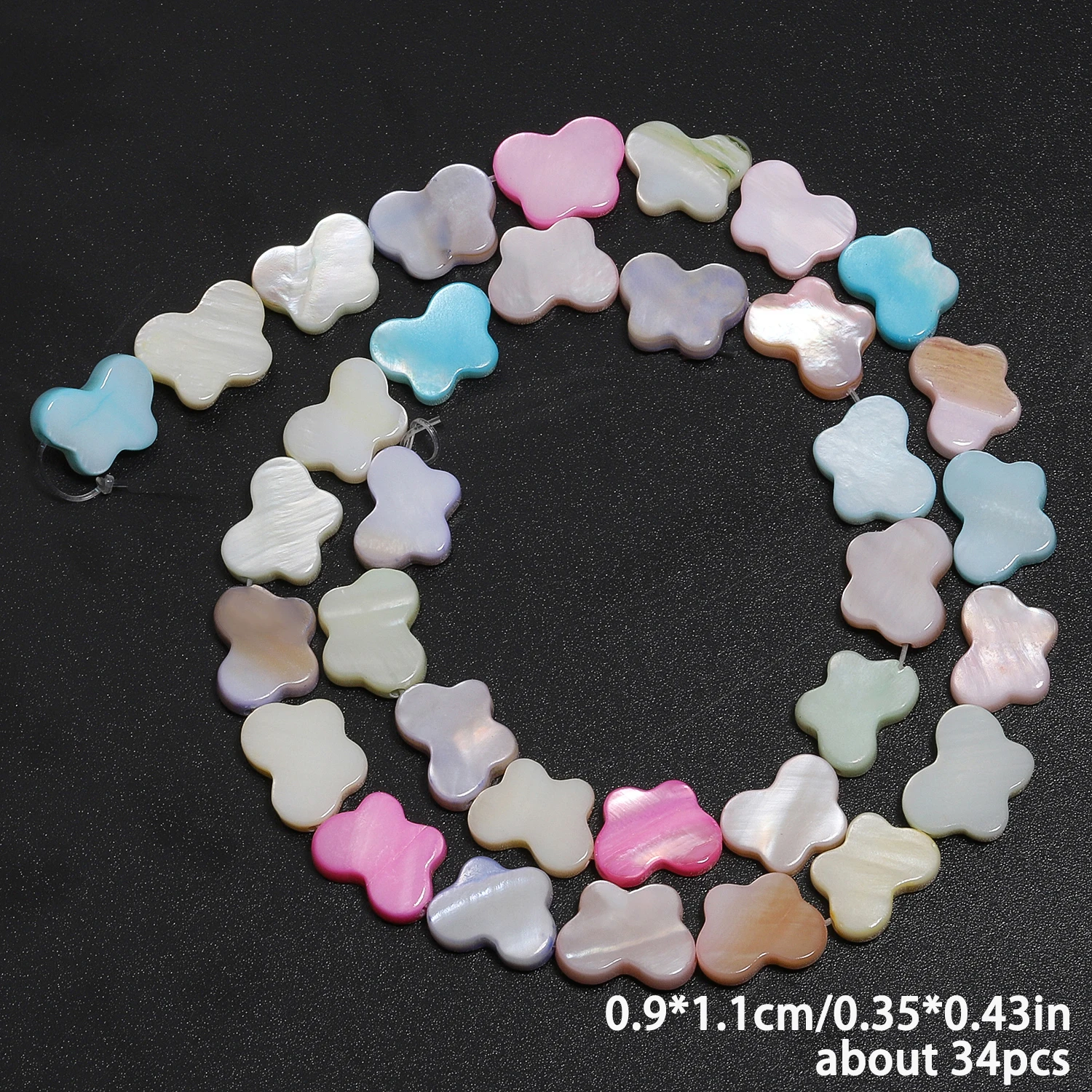 36 Types Colorful Natural Freshwater Shell Beads Beads Heart Cross Star Mother Of Pearl Beads for Jewelry Making DIY Bracelets