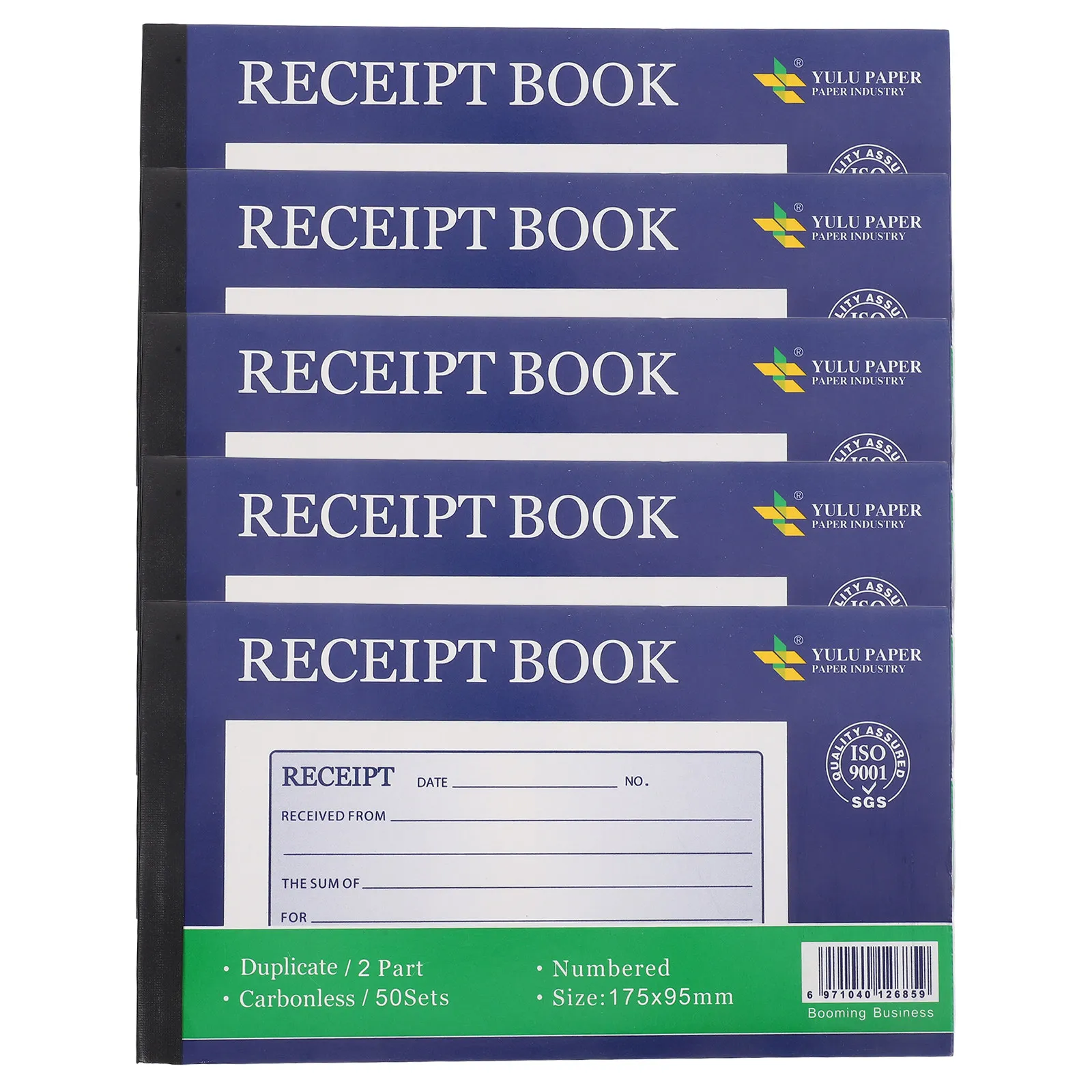 

5Pcs Business Receipt Book 2-Part Copy Invoice Forms for Service Orders Retail Restaurant Order Pads Cash Payment Tracking
