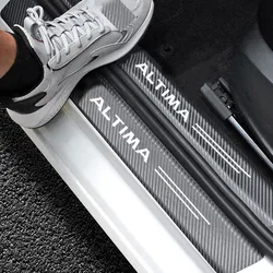 Car Door Sill Protector Welcome Pedal Cover Anti-drity Anti-scratch Strip Protective Strip For Nissan Altima Car Accessories