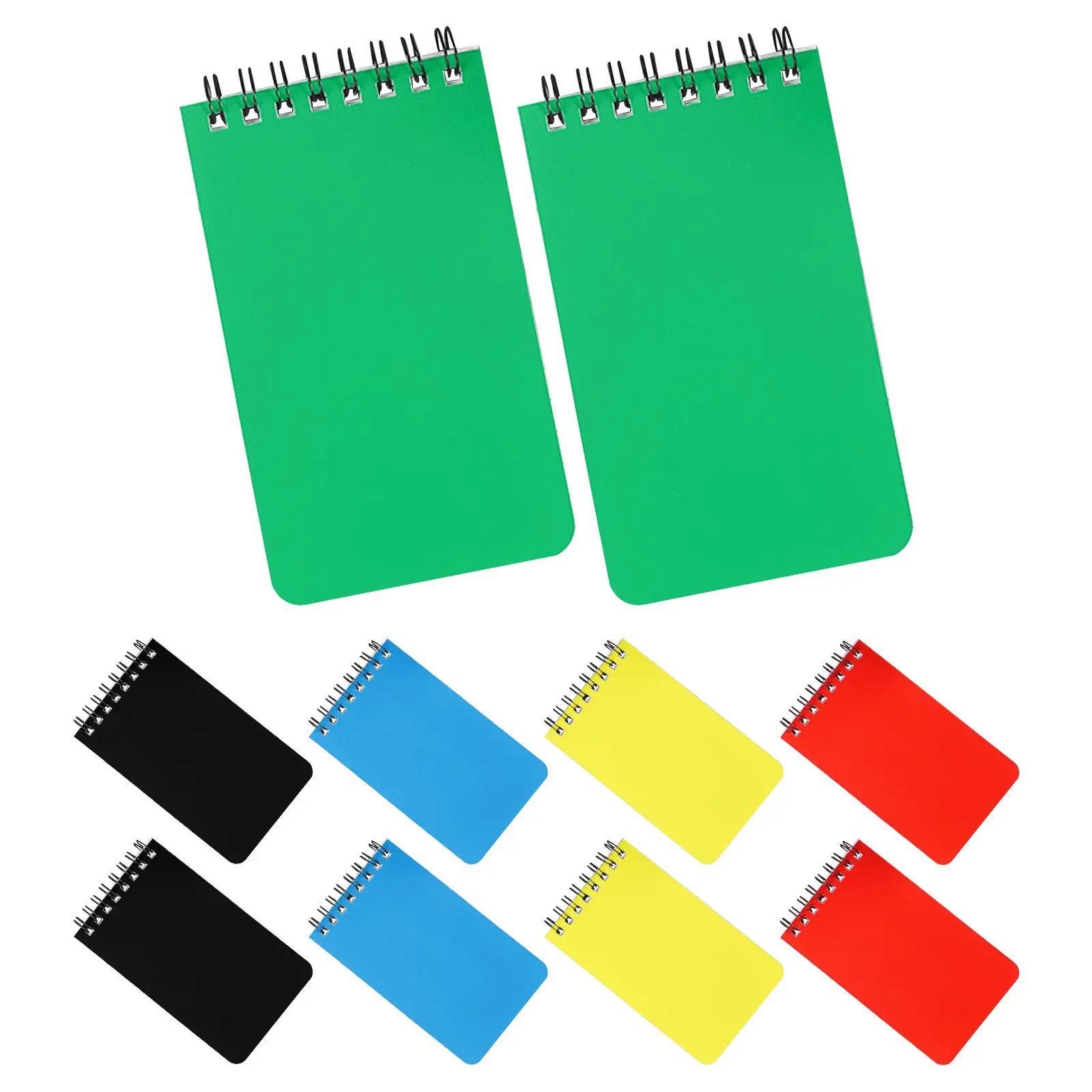 10Pcs Mini Spiral Notebook A7 3x5 Inch Pocket Size Lined Pages Compact Wire Bound Flip Notepad for Students Professionals Bulk