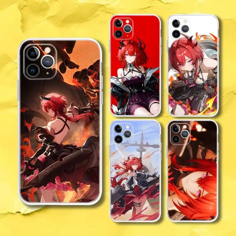 

Laevatein A-Arknights Endfield Phone Case For iPhone 17,16,15,11,12,14,13 Pro Max Plus Mini X,XS,XR,7,16E Air Transparent Cover