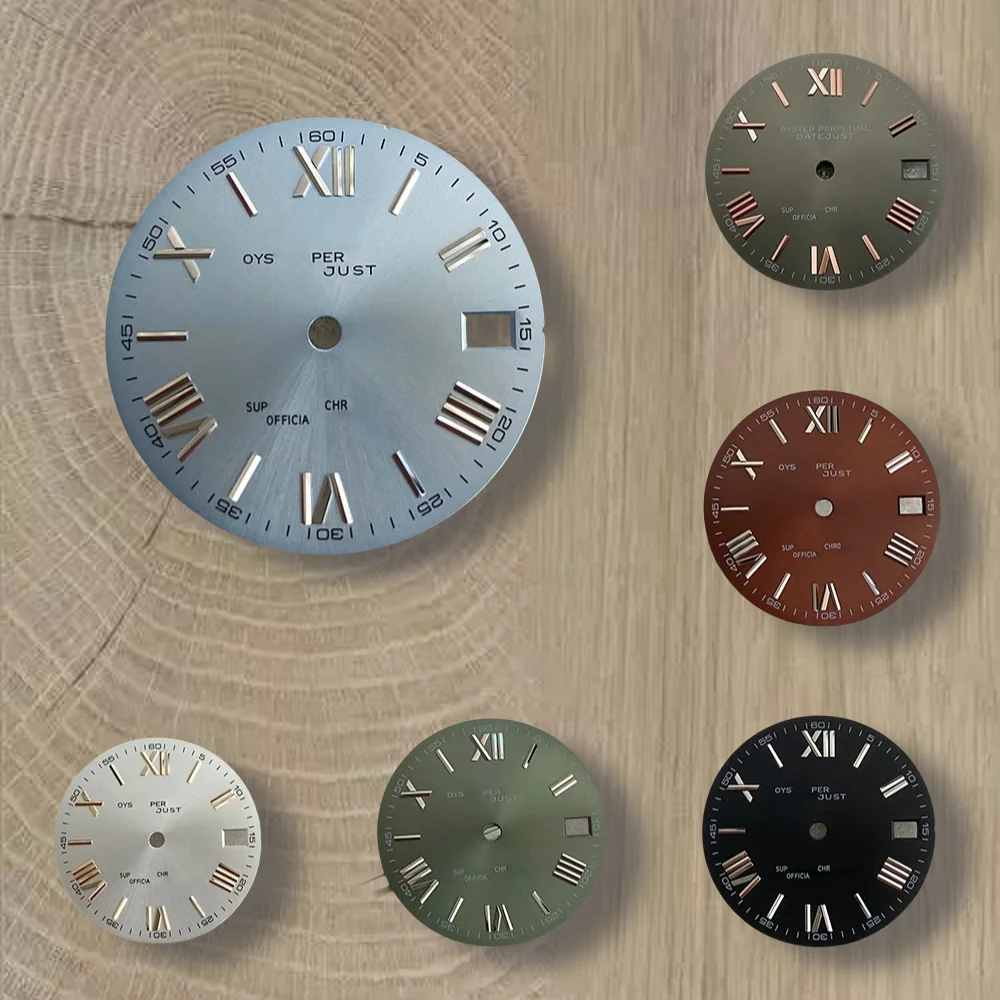 

S Logo Roman Numeral 28.5mm NH35 Dial Suitable For NH35/NH36 Movement High Quality NH35 Accessories ﻿Watch Modification