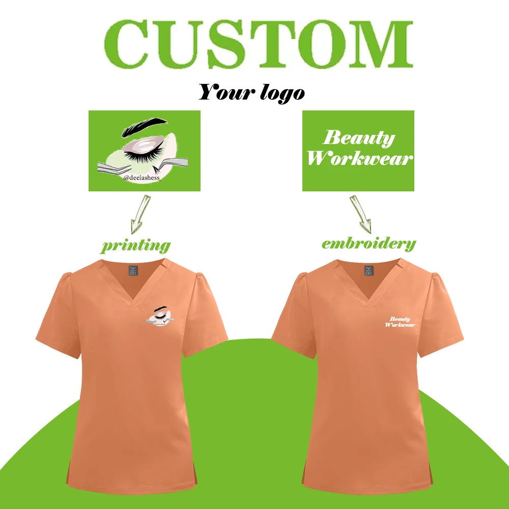 Multicolor Beautician Work Wear Medical Surgical Uniforms Nurse Doctor Clothes For Women Dentist Scrubs Set Nursing Accessories