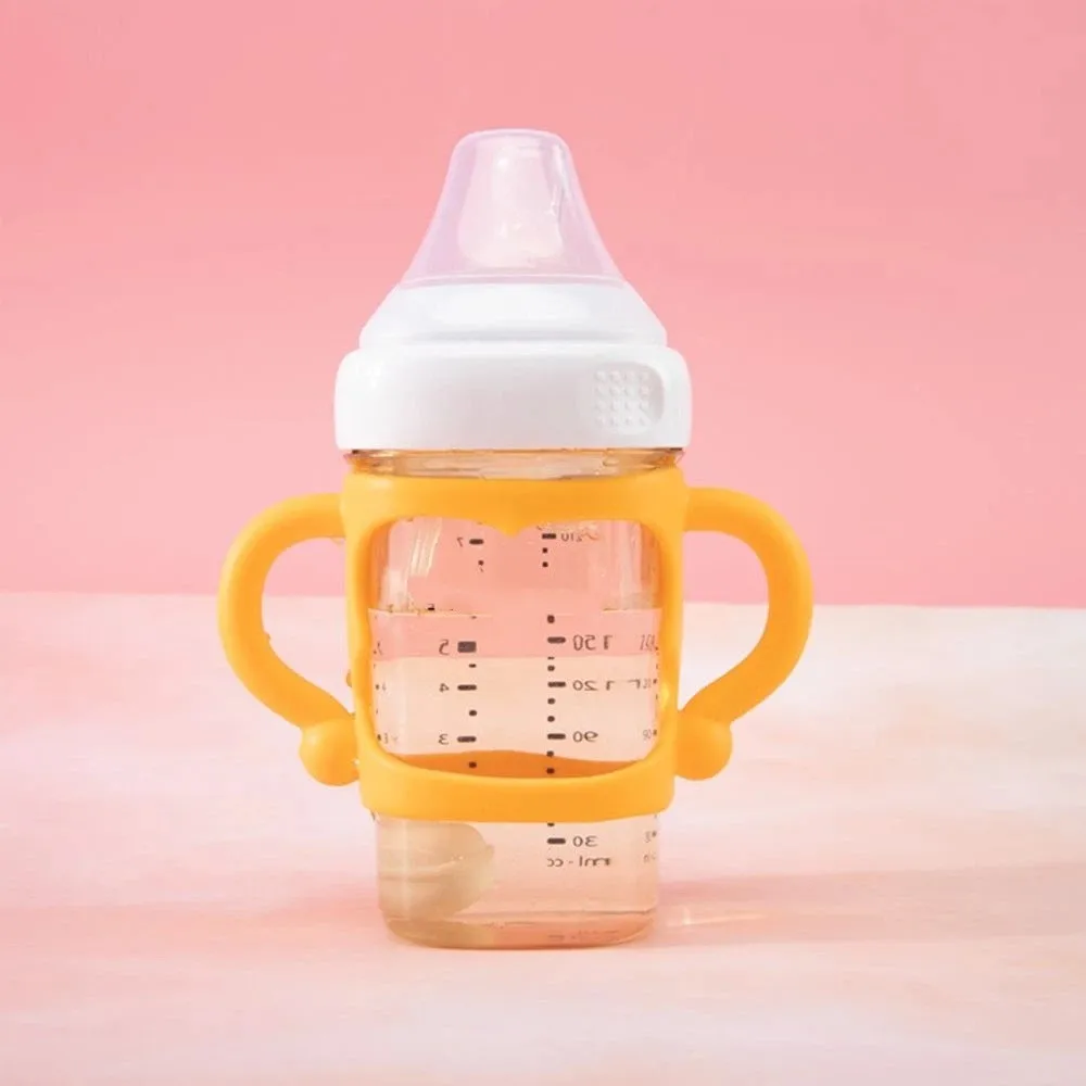 Multicolor Safety Heat Resistant Universal Handle Feeding Bottles Accessories Baby Bottle Handles Wide Mouth Grip