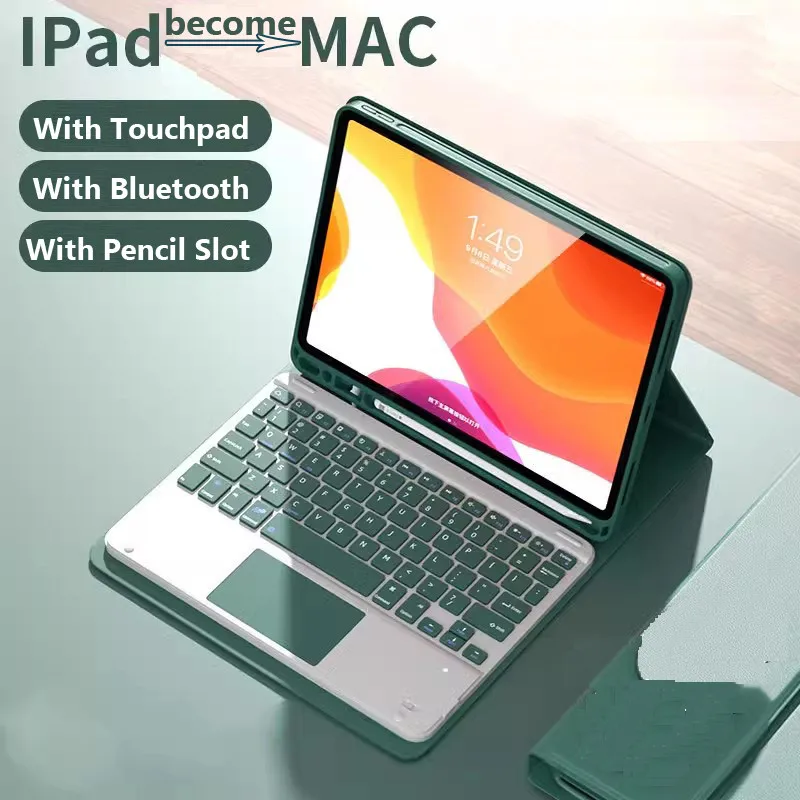 

Trackpad Keyboard Case for Xiaomi Redmi Pad 2 11 Inch 2025 Wifi for Xiaomi Red MiPad SE 11" 2023 Soft Leather Touchpad Keyboard