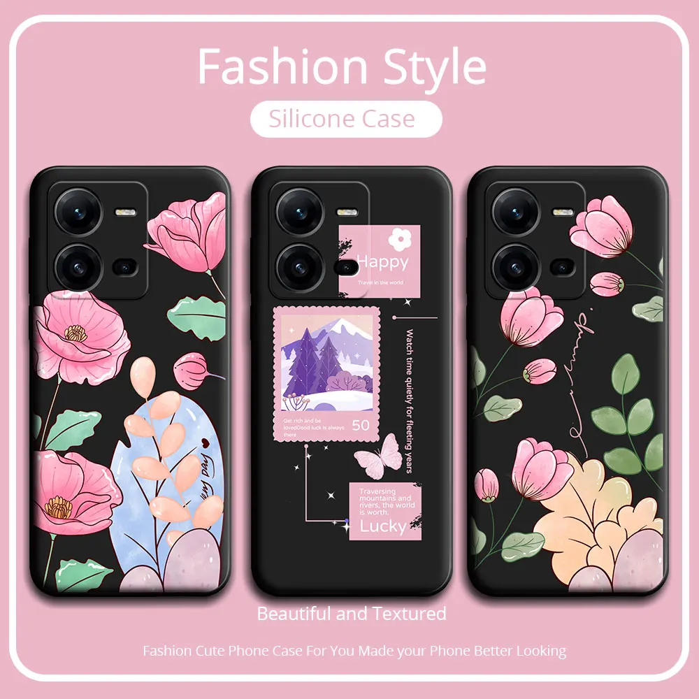 For Vivo V29 Pro 5G V29E 5G Case Cute Panda Soft Silicone Couple Phone Case For VIVO V25 V25E Protect Shockproof Cartoon Cover