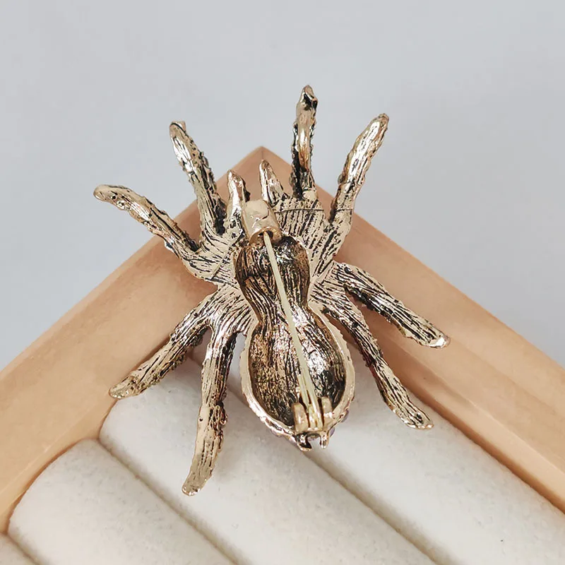 النساء الرجال موضة جديدة أوبال العنكبوت بروش شارات الحشرات دعوى دبوس ملحق لمأدبة الحفلات