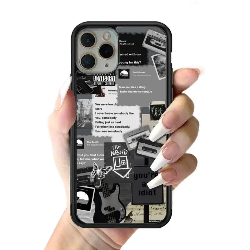 Custodia per telefono The neighborhood Band Custodia in silicone per PC + TPU per iPhone 11 12 13 Pro Max 8 7 6 Plus X SE XR Fundas rigide