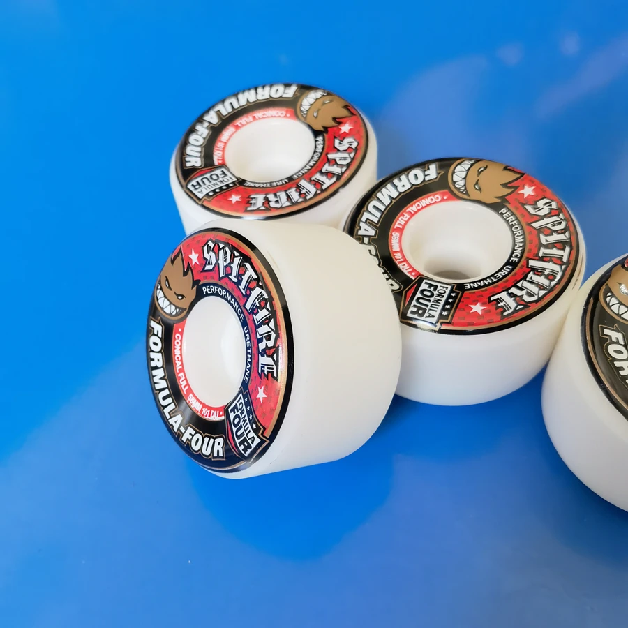 58MM SF skateboard wheel full conical and round shapes 99D 101D good quality pu polyurethane skate wheel