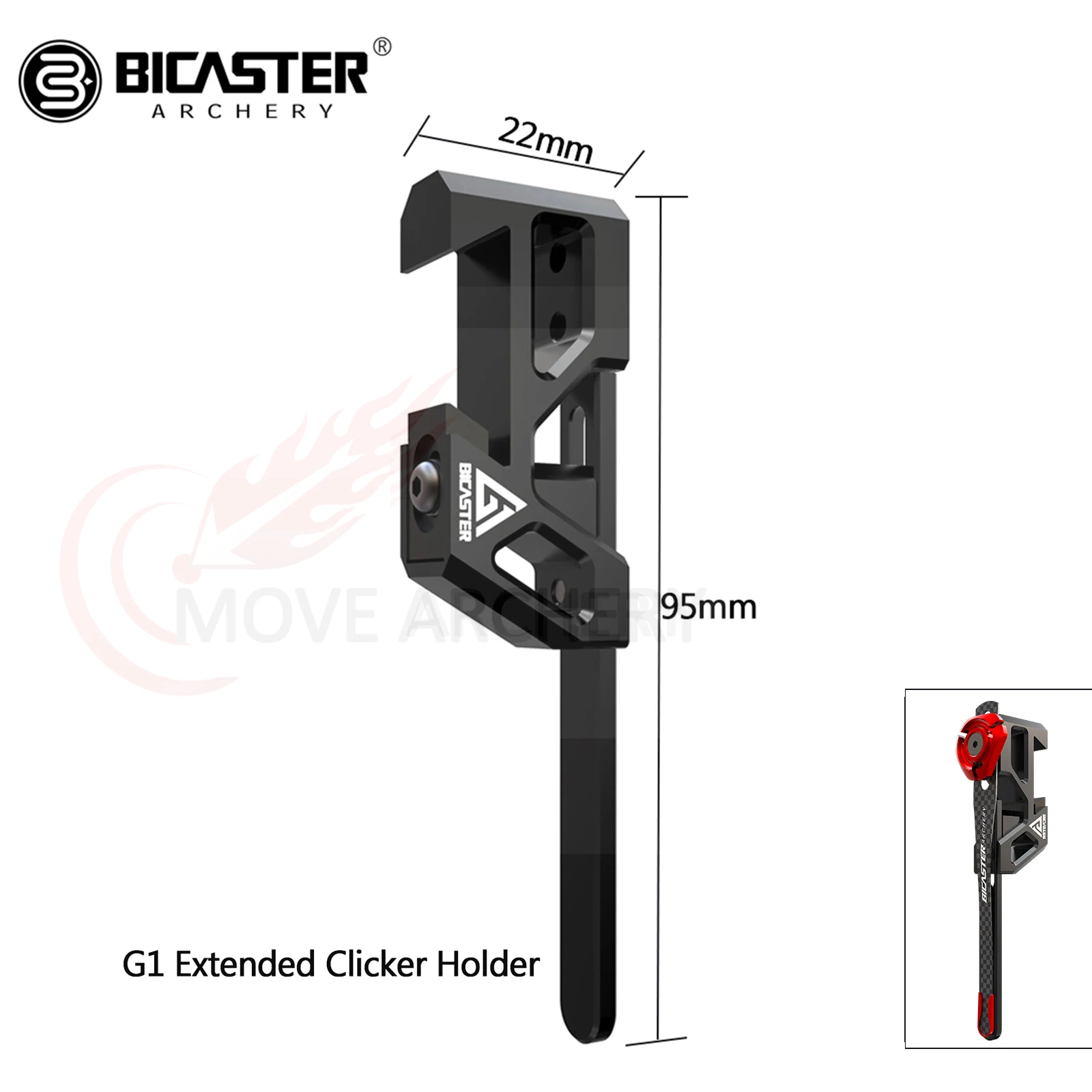 

Держатель кликера для стрельбы из лука BICASTER G1