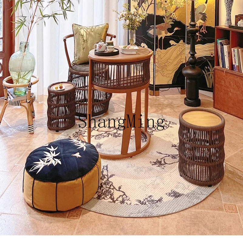 

ZYY balcony small tea table electric ceramic stove round coffee table small surrounding stove tea table and chair combination