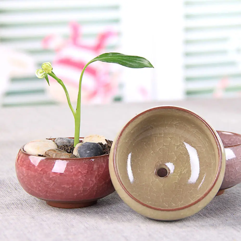 

Набор из 12 керамических кашпо с эффектом ледяных трещин, горшечки для суккулентов, декоративные, с дренажными отверстиями для циркуляции воздуха и отвода воды, для гостиной и прихожей