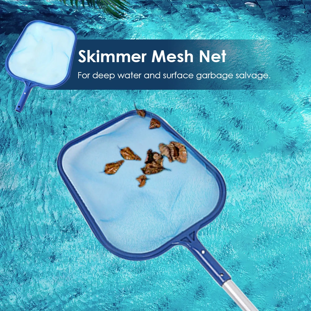 Pool Skimmer Net Swimming Pool Cleaning Leaf Skim Net Professional Heavy Duty Pool Leaf Rake Fine Mesh Frame Net (Pole Not Inclu