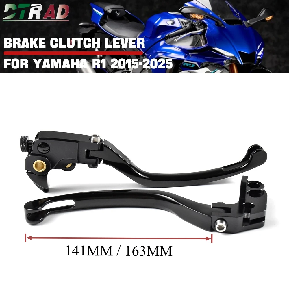 

For YAMAHA YZF-R1 2015-2025 YZF-R6 2017-2024 CNC Billlet Aluminum Foldable Brake & Clutch Levers Adjustable Handles Lever R1 R6