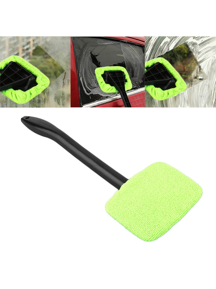 Auto-Fensterreinigungsbürsten-Set Windschutzscheiben-Reinigungswerkzeug Innenraum-Autoglas-Wischer mit Langem Griff Auto-Zubehör – Detail 11