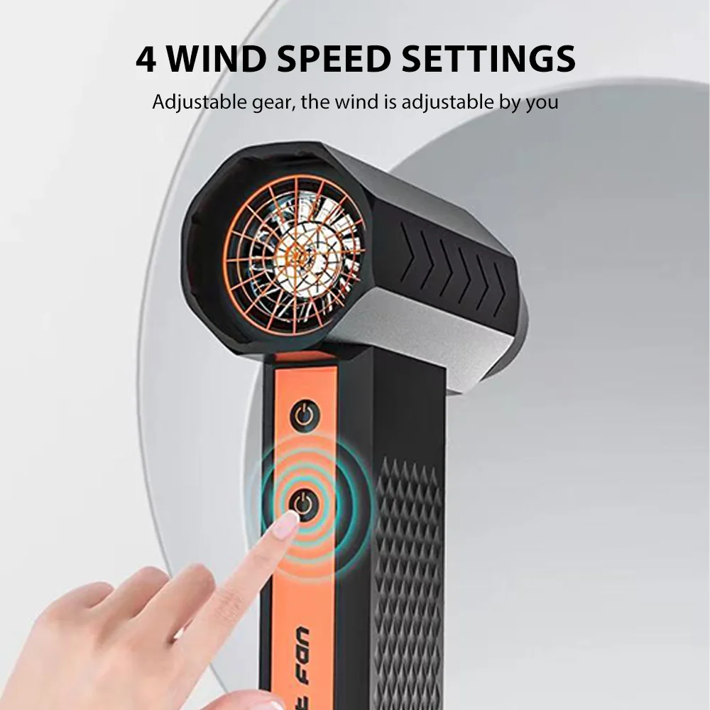 110000RPM 브러시리스 모터 전기 터보 제트 팬 고속 터보 강력 팬 10000mAh 4단 조절 강력 먼지 제거기