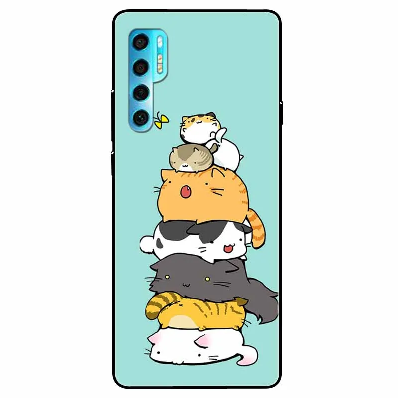 For TCL 20 Pro 5G T810H Case Soft Silicone Wolf Lion TPU Back Coque for TCL 20 Pro 5G Fundas 20Pro Protective Capa for TCL20PRO