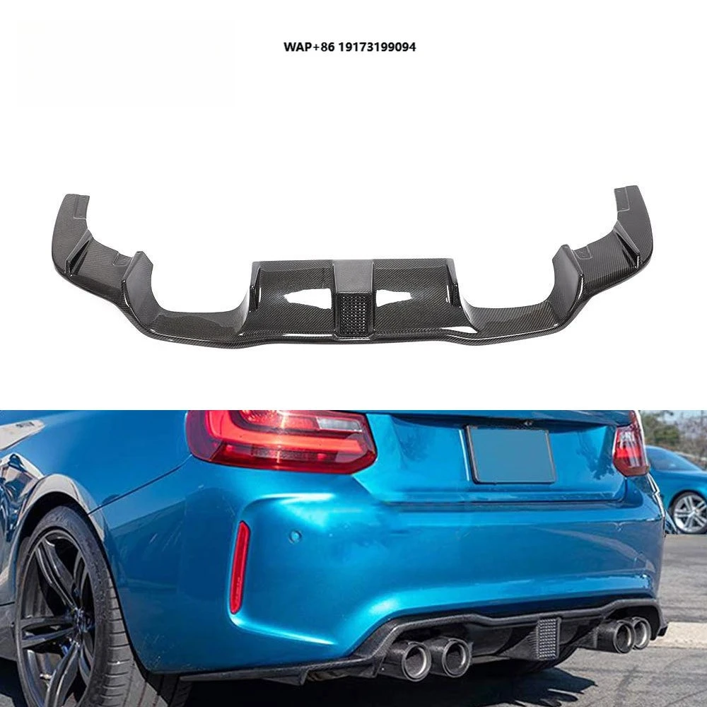 

Carbon Fiber M2 Car Rear Diffuser with Led Light for F87 M2 M2C 2016-2021