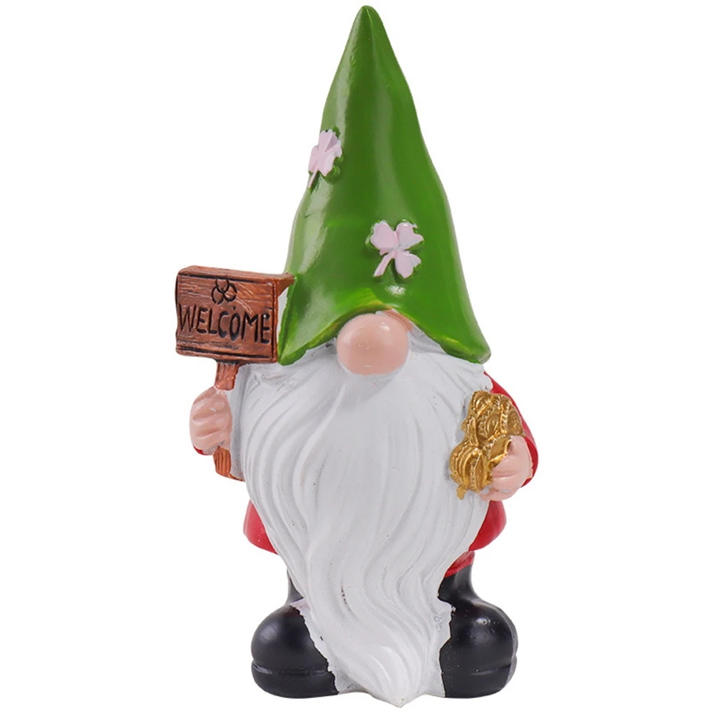 

Ins style large-scale Irish St. Patrick Day Dwarf Park Cute Elf Dwarf Ornament Resin Crafts Home Living Room Office TV Cabinet