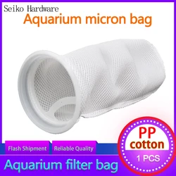 Sacchetto filtro per acquario, filtro inferiore per acquario, 4 pollici 100 mesh PP cotone ad alta permeabilità nylon mesh nano magic bag coperta 1 pz