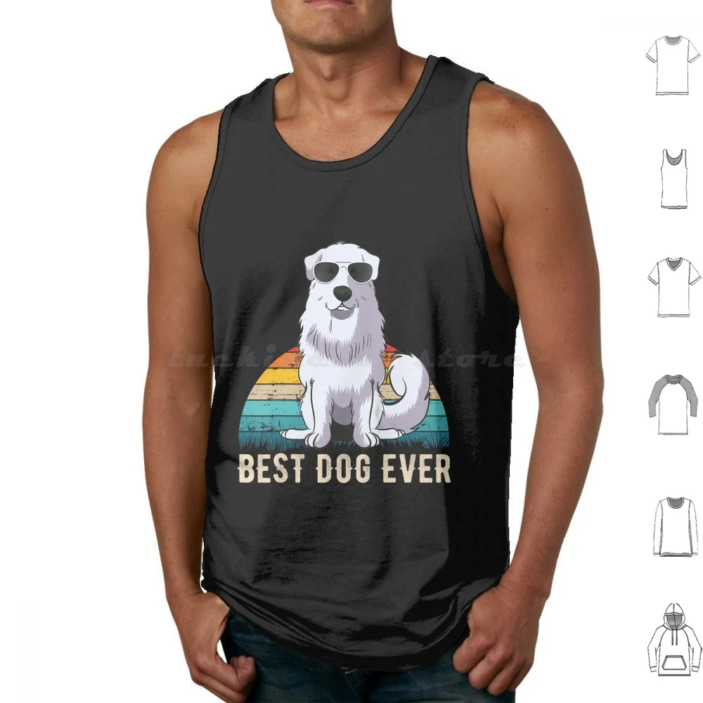 Great Pyrenees-Great Pyrenees Lover Tank Tops Print Cotton Fart Dog Puppy Cute Lovely Dog Lovers Happiness National