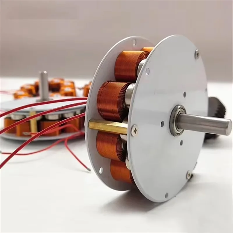 ABFY-Compact Mini Generator, 24V Hand Crank Wind Power, Strong Magnetic Low Speed Motor For Efficient Energy Generation
