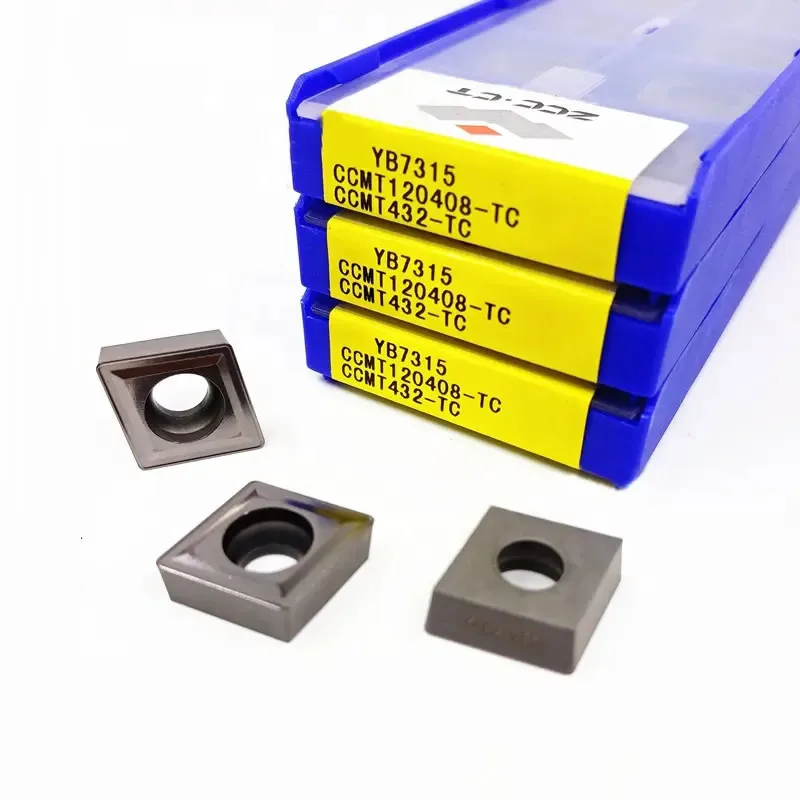 

10pcs ZCCCT 100% Original CCMT060204-TC CCMT09T304-TC CCMT09T308-TC CCMT120404-TC CCMT120408-TC YB7315 Carbide Turning Inserts