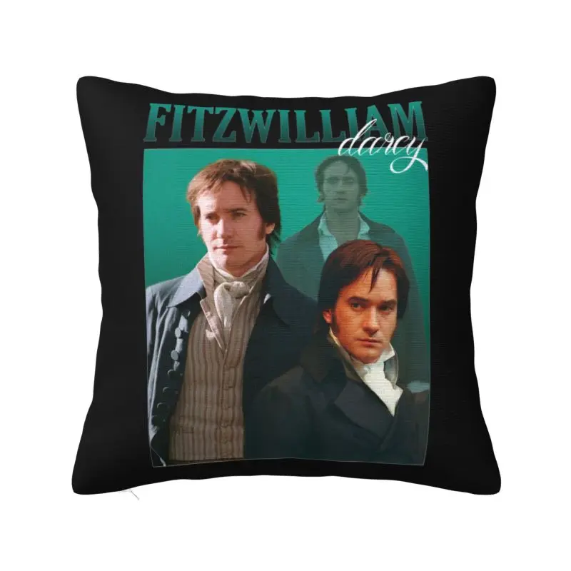 Mr Darcy 90s Vintage Fitzwilliam Cushion Cover 40*40 cm Polyester Throw Pillow Case Bedroom Decoration Sofa Chair Pillowcase