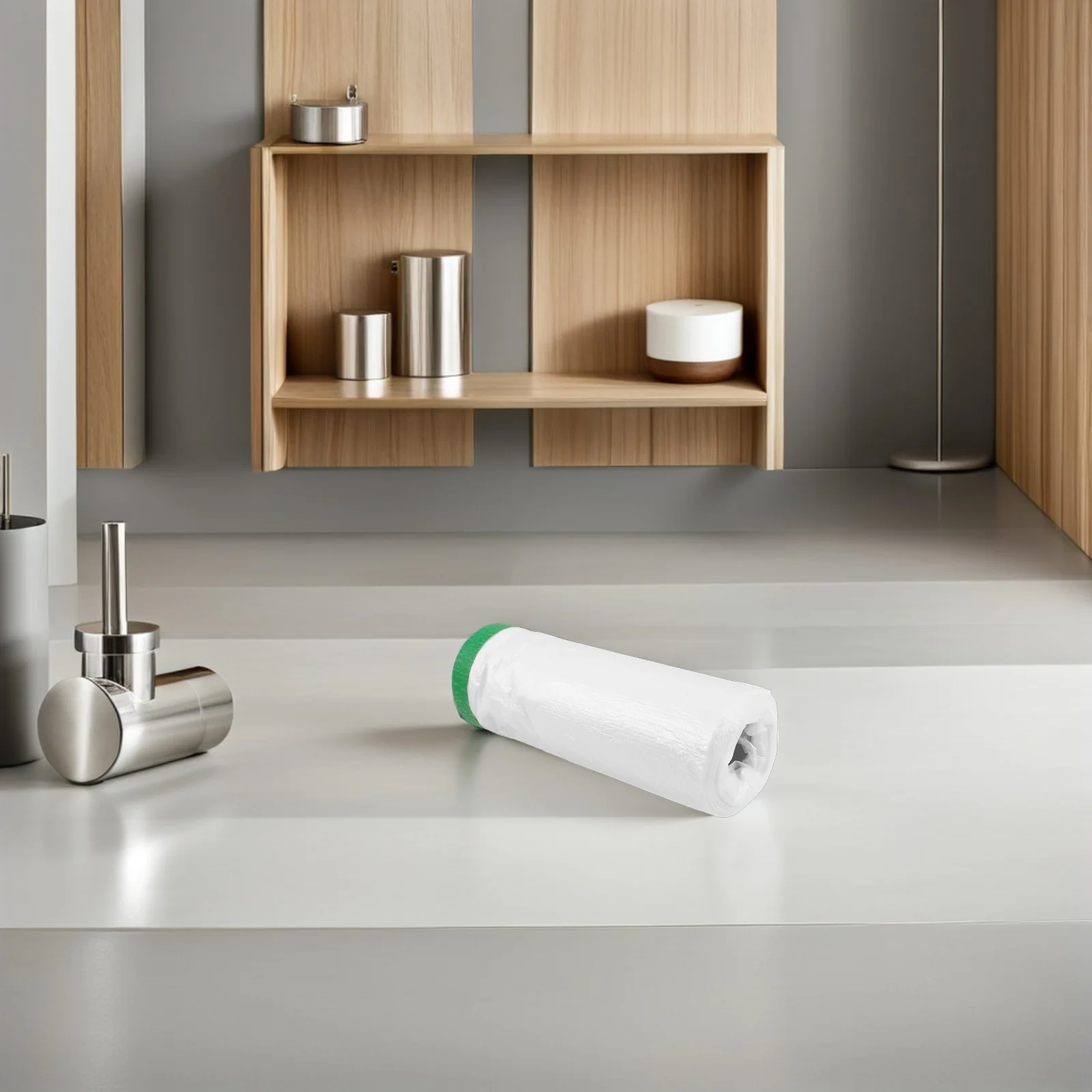 1롤 외벽 보호 필름 페인팅용 미리 테이핑된 마스킹 필름 확장형 페인트 테이프 플라스틱 드롭 천 벽 창문 자동차용