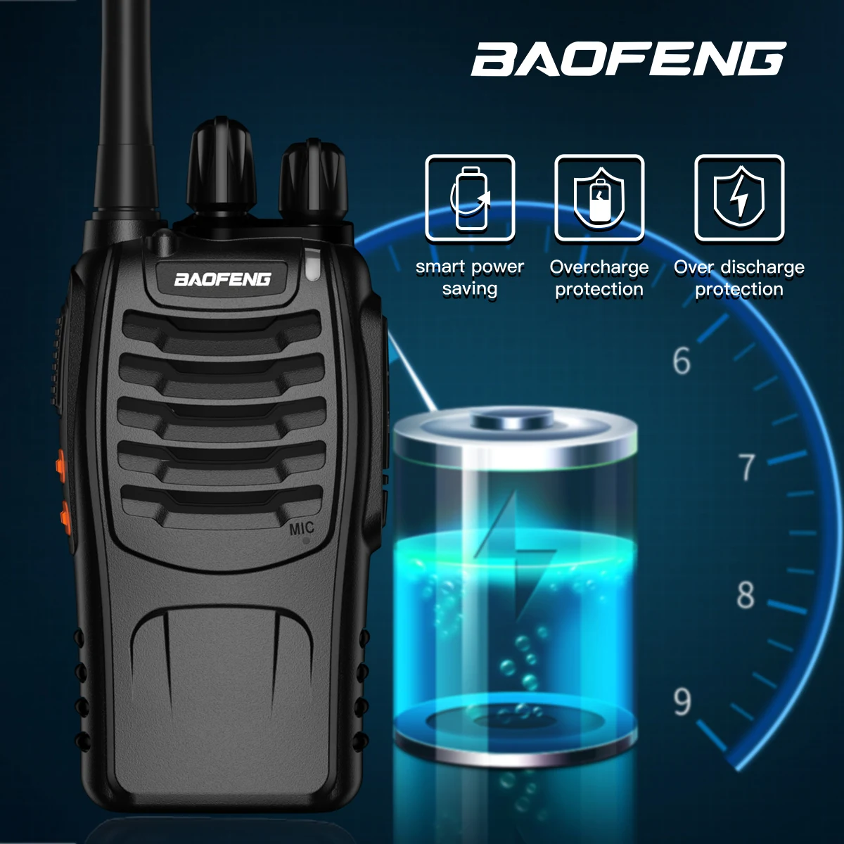2 قطعة Baofeng BF-888S الأصلي المحمولة اللاسلكية جهاز اتصال لاسلكي Uhf 400-470 ميجا هرتز USB تهمة اتجاهين راديو لحم الخنزير للصيد