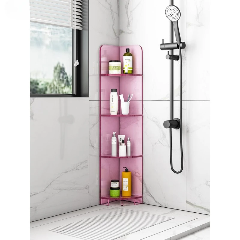 multi-layer storage rack, household storage integrated storage shelf, triangular cabinet, toilet, waterproof and mildew cabinet