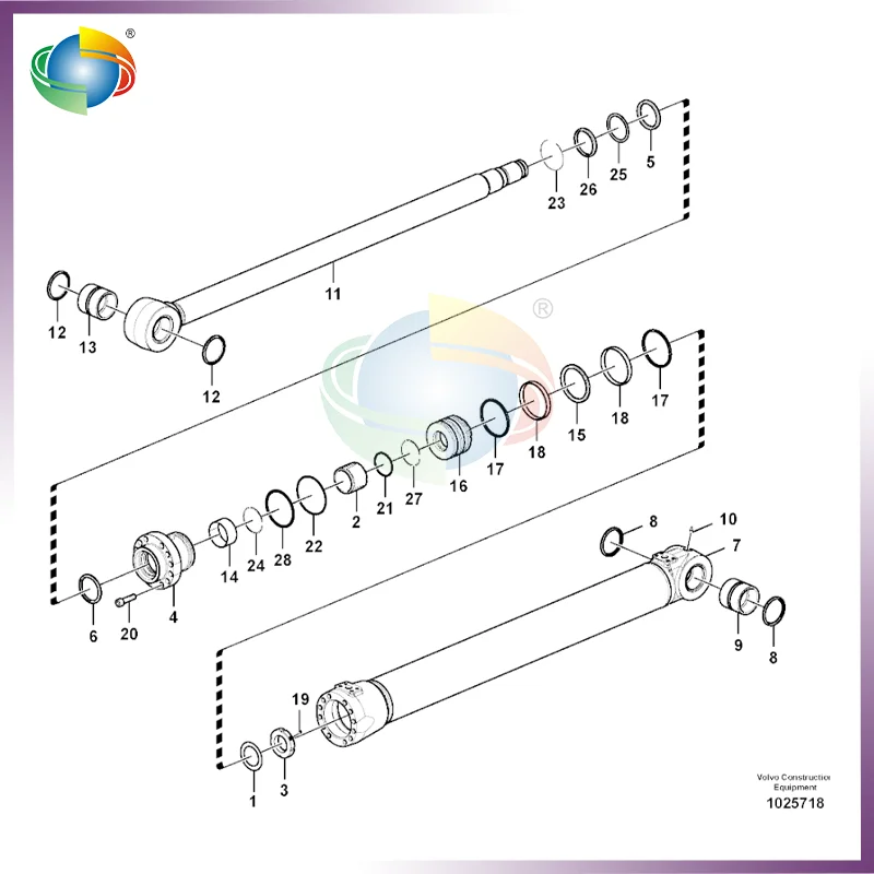 

VOE 14642744 VOE14642744 КОМПЛЕКТ УПЛОТНЕНИЙ ЦИЛИНДРОВ ДЛЯ VOLVO EC380D