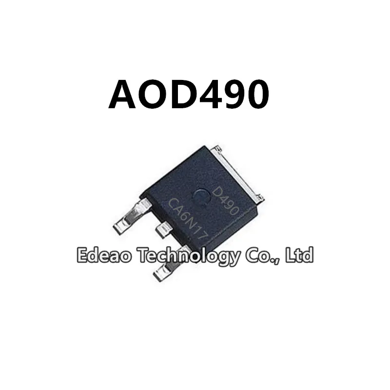 ترانزستور تأثير المجال ، D490 ، AOD490 إلى-، 40A ، 30V ، N-Channel ، MOSFET ، جديد ، 10--