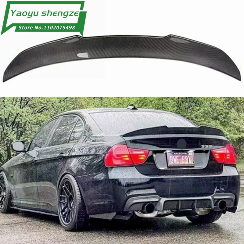 For BMW E90 M3 320i 320li 325li 328i 2005-2012  ABS Plastic Paint Painting Color Rear Trunk Spoiler Psm Style