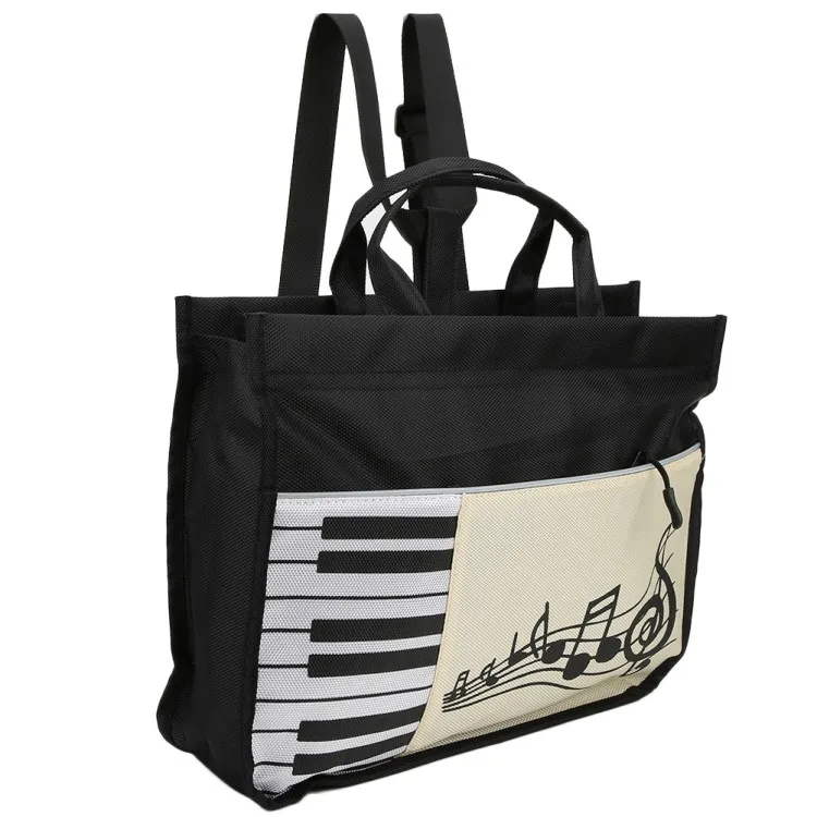 Student Backpack Japanese Style Handbag Oxford Waterproof Wear Resistant Double InterlayerBlack