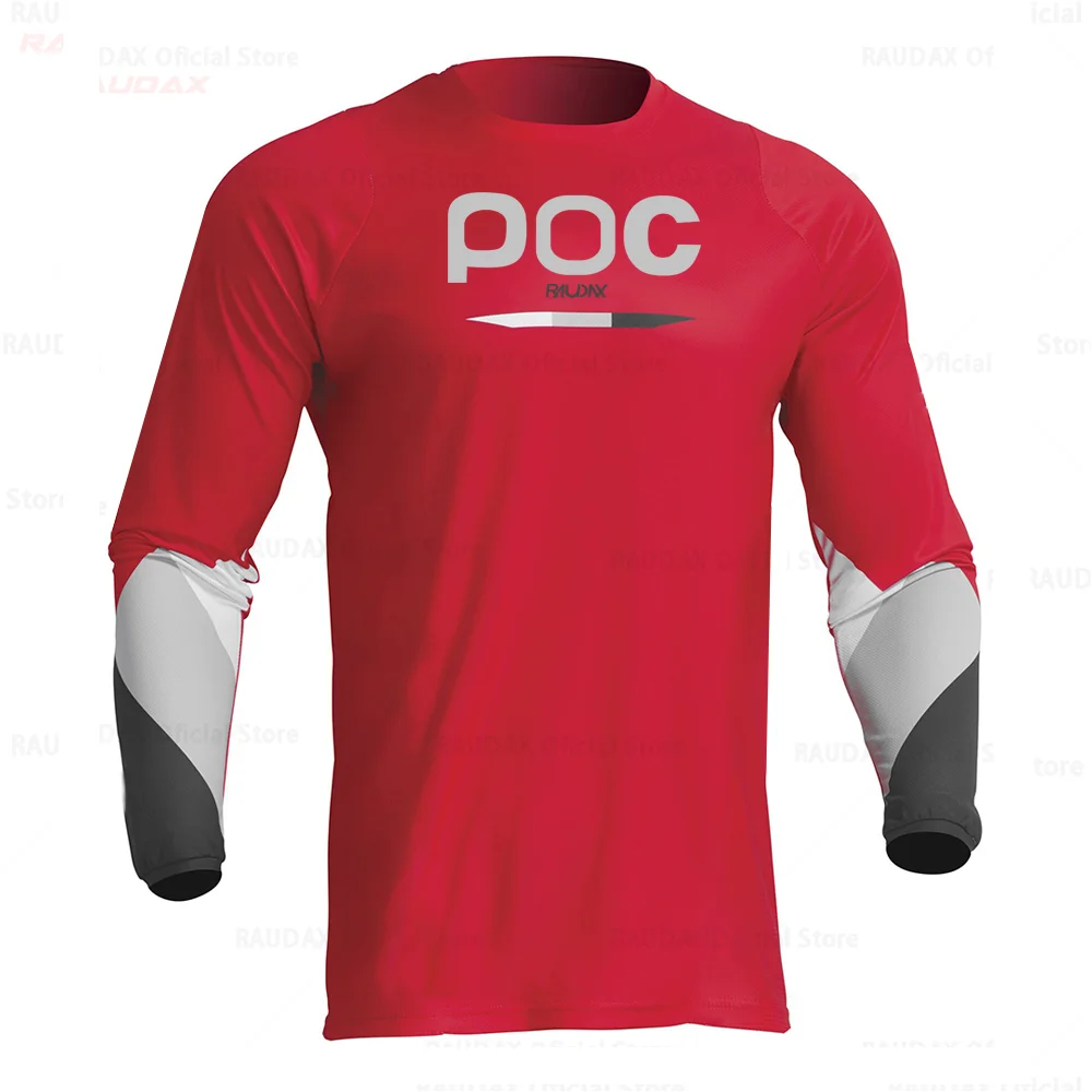 Heren Motocross Fietsshirt Raudax Poc Downhill Mountainbike Mtb Shirts Offroad Dh Motorcross Kleding