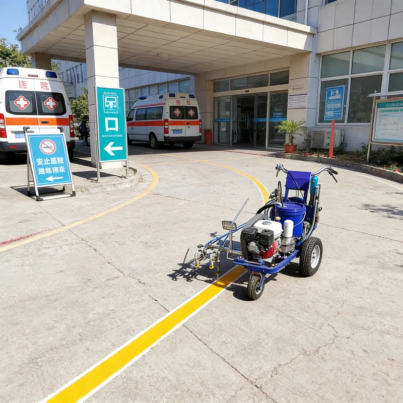 

Customized Modern Cold Spray Road Marking Machine with Digital Display for Easy Parameter Setting