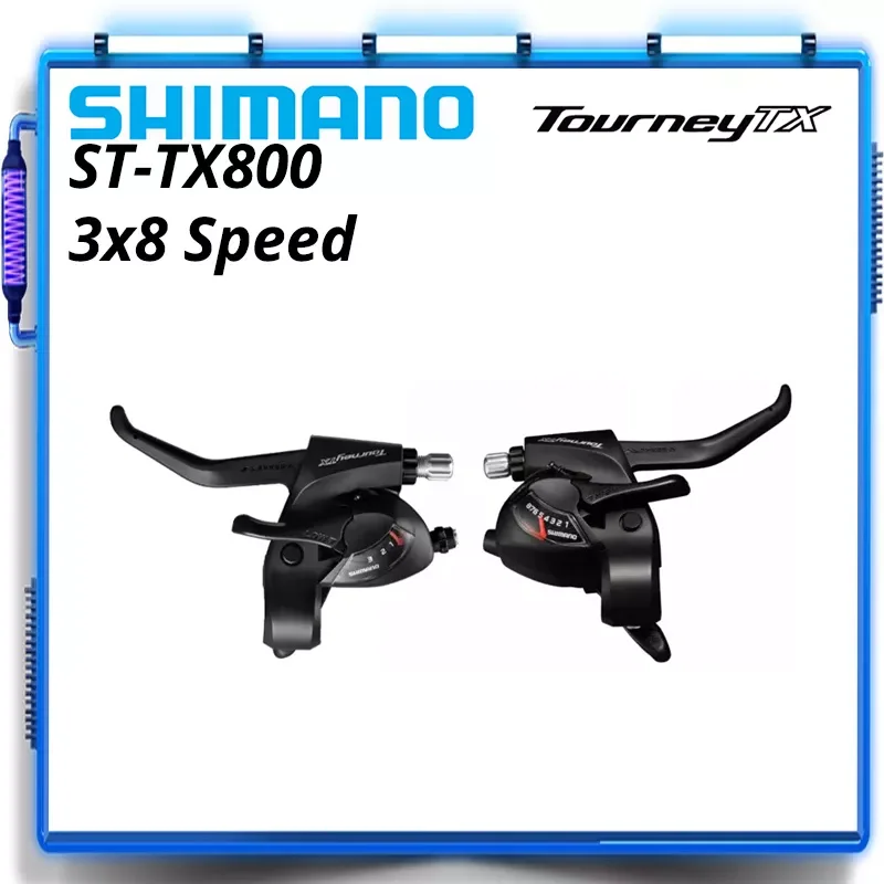 SHIMANO TOURNEY ST-TX800 EZ FIRE PLUS Shift/Brake Lever 3x8 Speed TX800 24s MTB Mountain Bike Bicycle