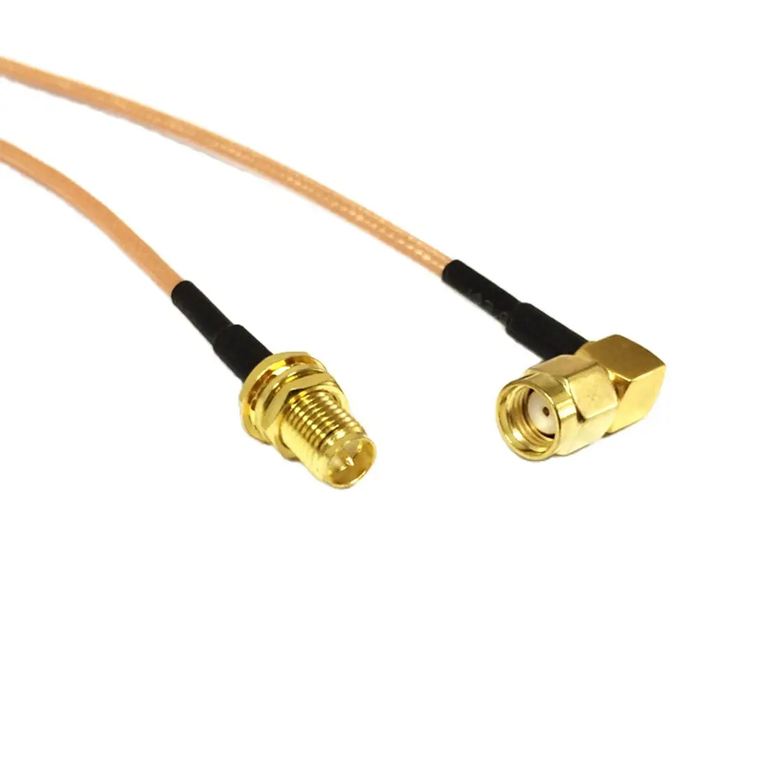 New Reverse RP-SMA  Female Jack Switch RP SMA  Male Right Angle Cable Adapter RG316 Wholesale 15CM/30CM/50CM/100CM