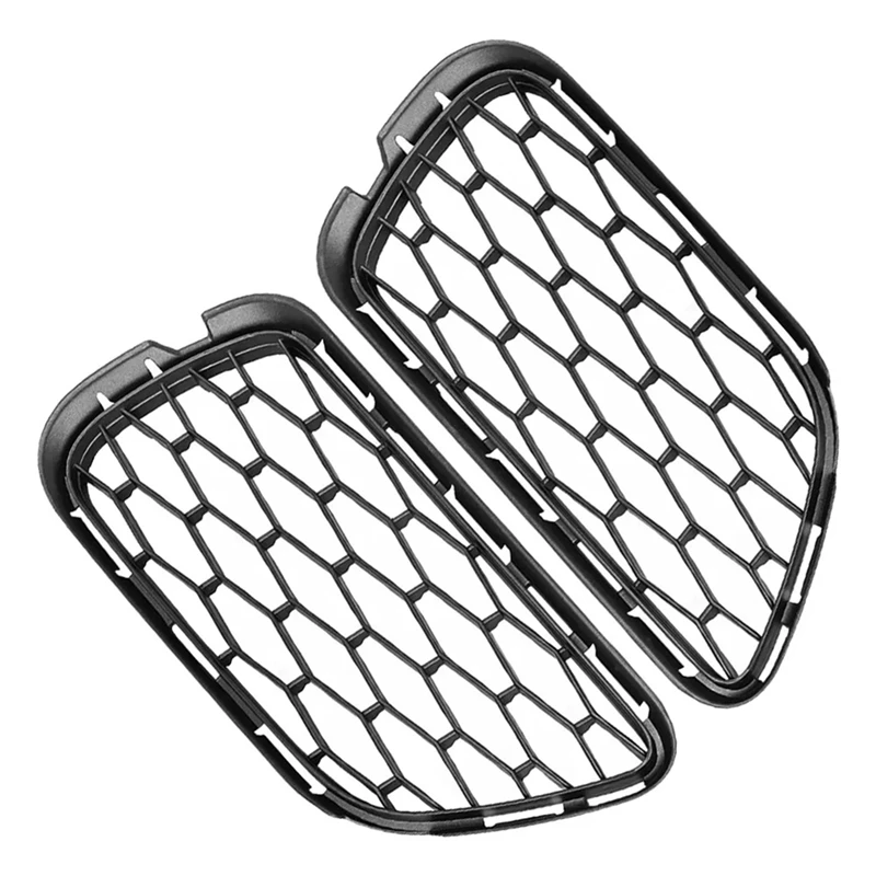 2Pcs Front Left & Right Bumper Air Vent Mesh Grille 670013780 670013781 Fits For Maserati Quattroporte 13-16