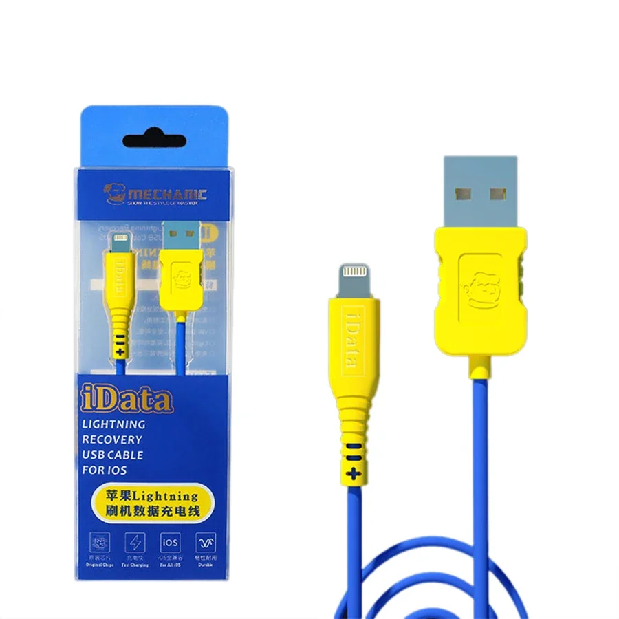 ميكانيكي iData لـ IOS iphone ipad ipod Recovery كابل USB استعادة البرق شحن نقل البيانات كابل USB