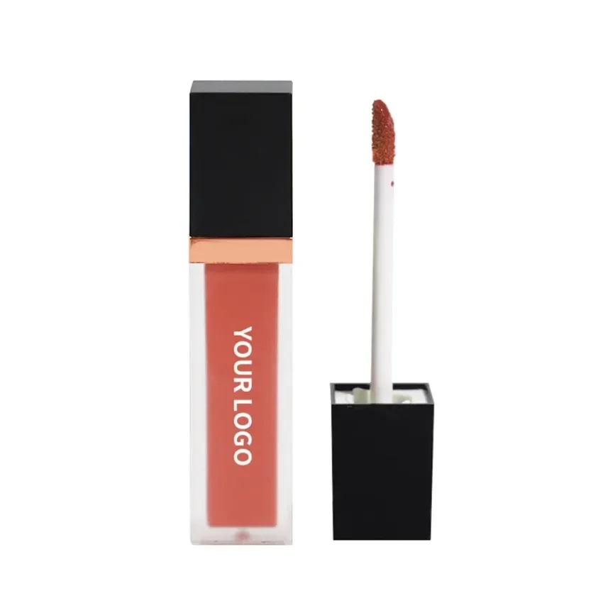 Private Label 14 Colors Long Lasting Moisturizing Lipgloss Waterproof Matte Easy To Wear Lip Beauty Bulk Makeup Custom