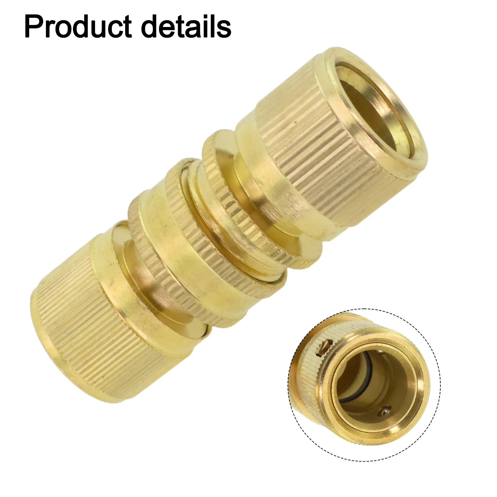 For Garden Hoses Dual-Head Connector Garden Hose Connector Garden Activities 3 4 Inch 3 4 Inch GHT Compatibility
