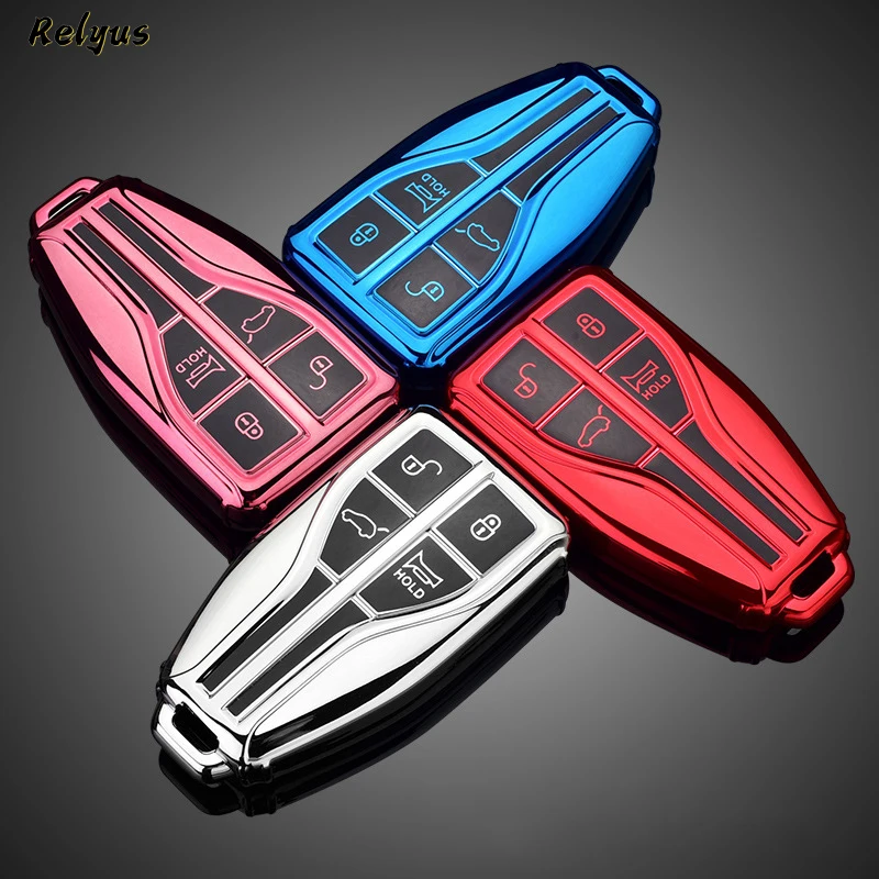 

TPU Car Remote Key Case Cover Fob for Hongqi H5 H9 HS5 HS7 H7 L5 HS3 L9 Smart 4 Buttons Protector Shell Keyless Auto Accessories