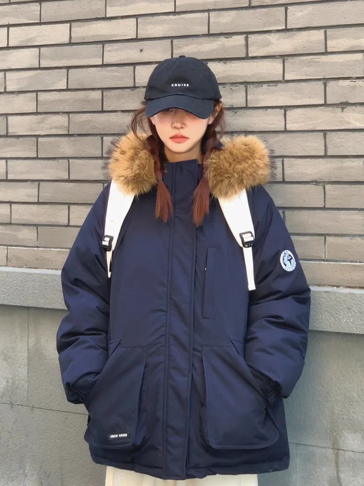 

Парка женская винтажная осенняя повседневная, ветровка спортивная утепленная, не мнущаяся, приталенная, персонализированная, с защитой от холода, с заклепками, длинная