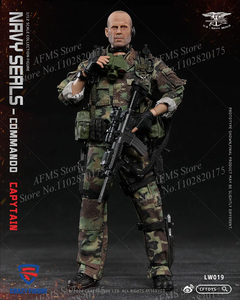 CFTOYS LW019 1/12 Scale Collectible Figure SEAL Special Assault Team-Captain Full Set 6Inch Men Soldier Action Figure Toy