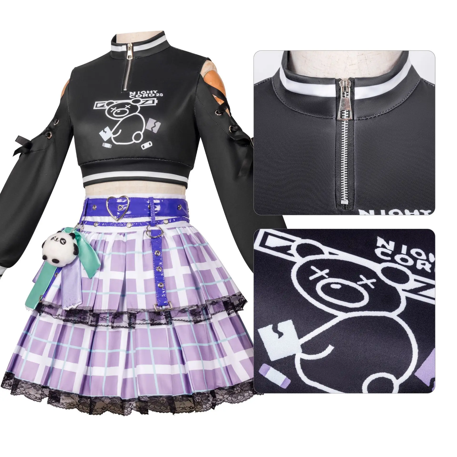 أزياء Project Sekai الملونة 25-ji التأثيرية Asahina Mafuyu Mizuki Yoisaki Kanade Shinonome Ena Anime Cos بدلة نسائية