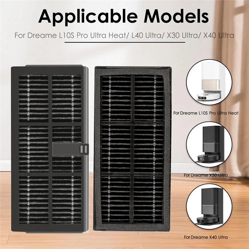 

A20F-HEPA-фильтр для Dreame X40 Ultra/ L10s Pro Ultra Heat/ X30 Ultra/ L10s Ultra Gen 2/ L40 Ultra Robot Vacuum Filters