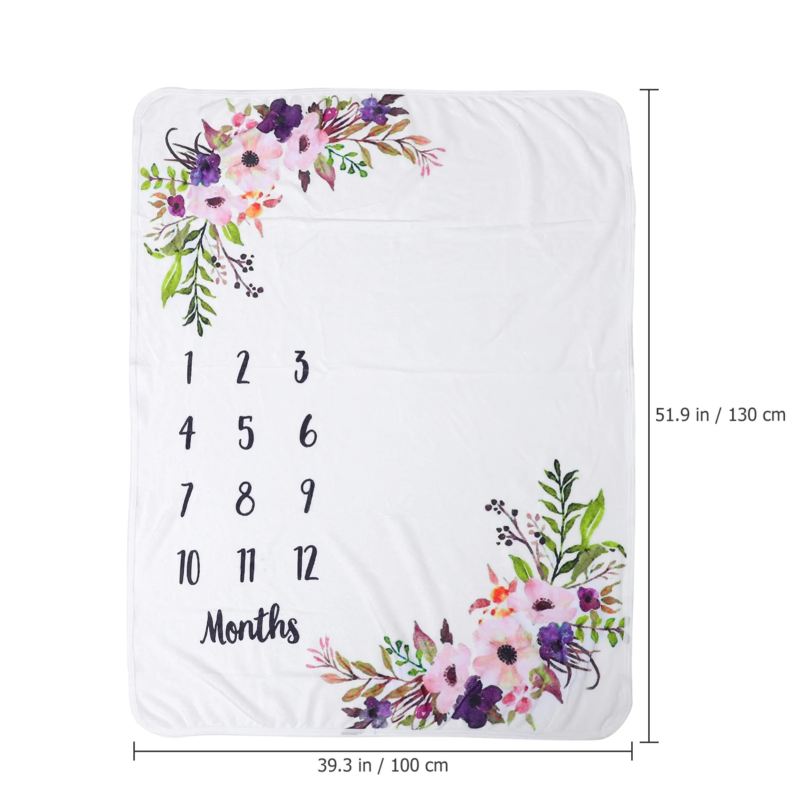 1 مجموعة الطفل بطانية شهرية كبيرة الحجم بطانية صور الزخرفية الوليد السجاد التذكاري الطفل صور الدعامة