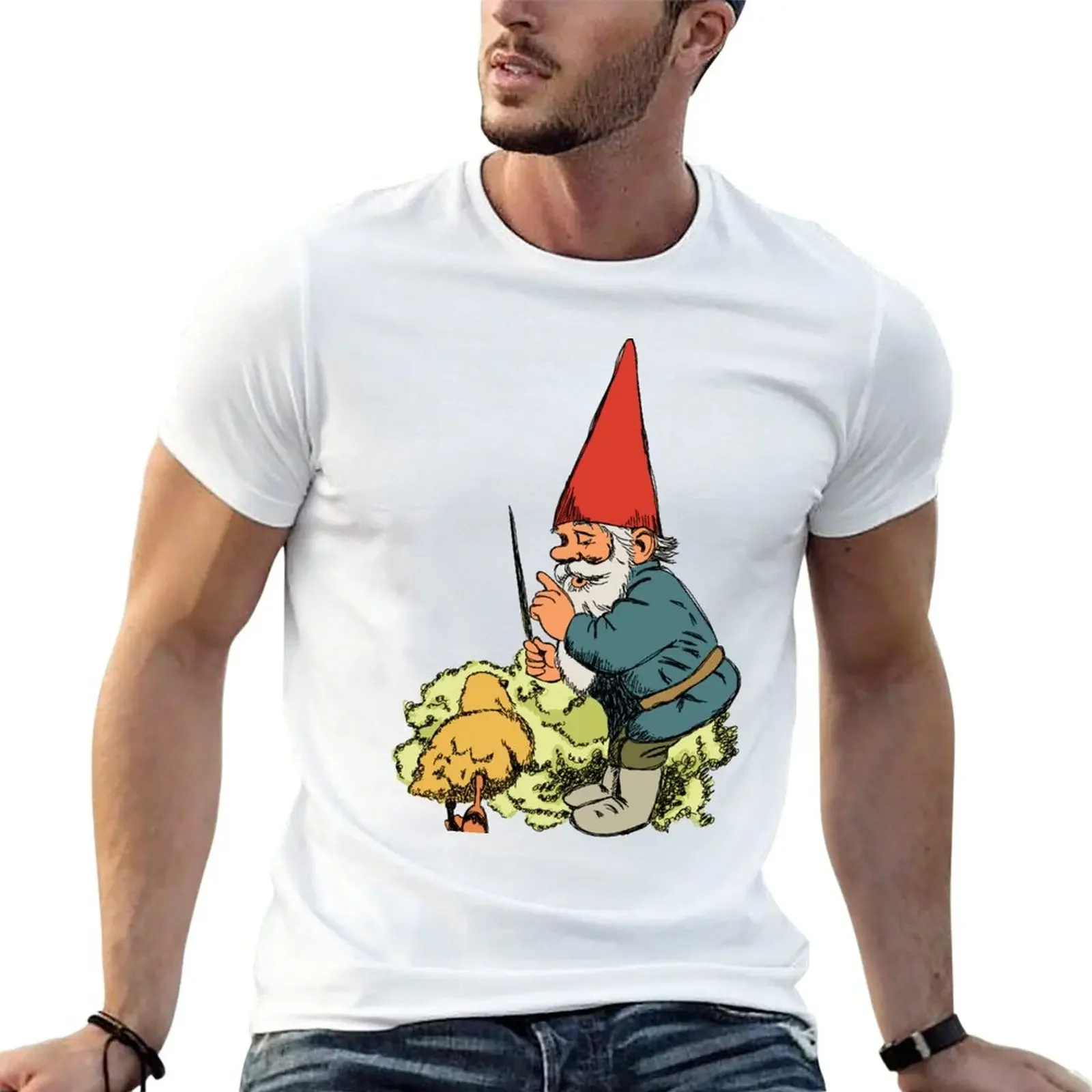 

David de Kabouter - Sketch Color T-Shirt kawaii clothes sublime Blouse blacks mens t shirt